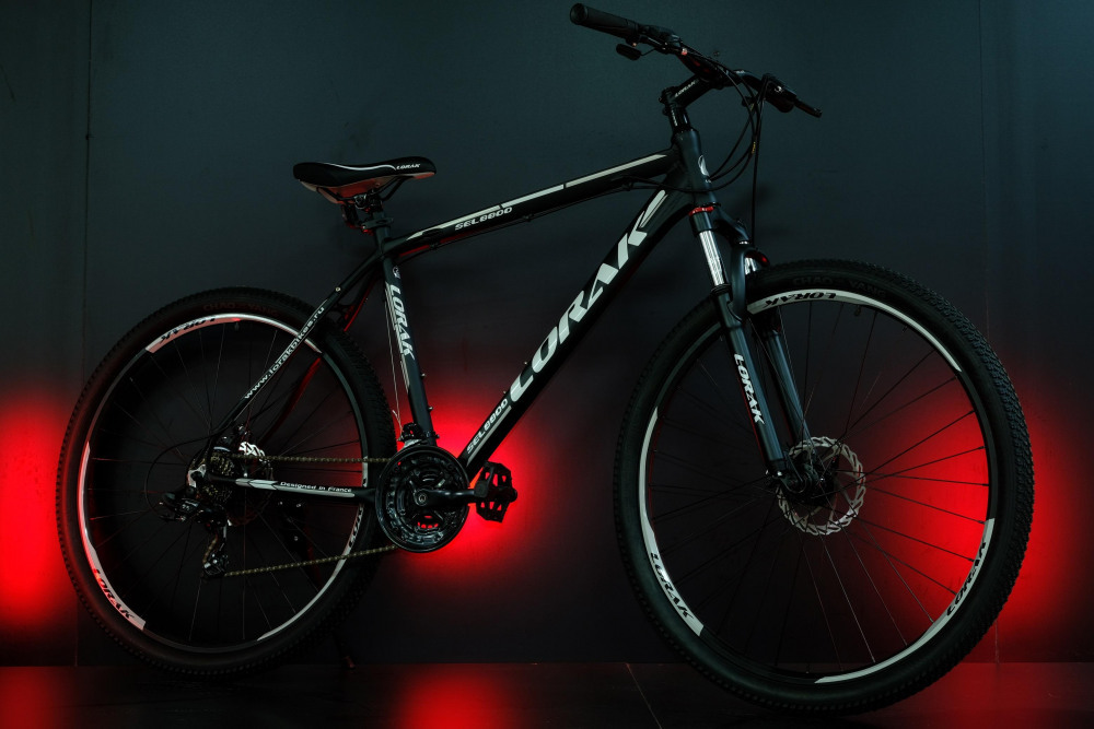 Lorak Sel 8800 Матовый Чёрный/Белый 19р (на рост 171-182)