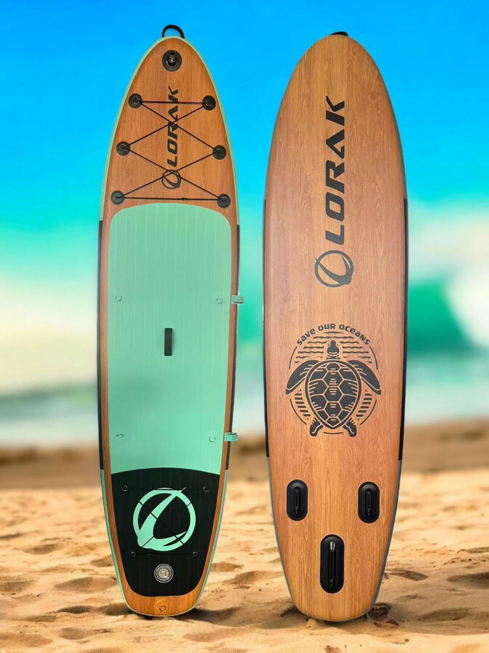 Сапборд Lorak 911 (335*84*15) зелёное дерево, код 77911