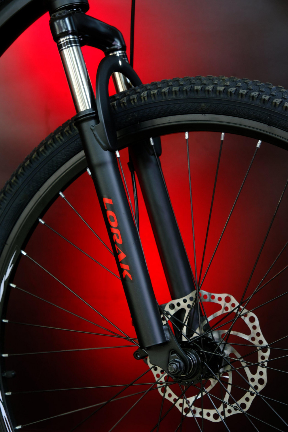 LORAK Fast 26 Матовый Чёрный/Красный